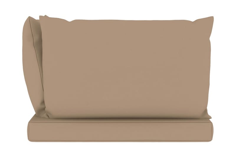 hynder til pallesofa 3 stk. stof gråbrun - Gråbrun - Havemøbler - Hynder - Hynder til bænk & havesofa