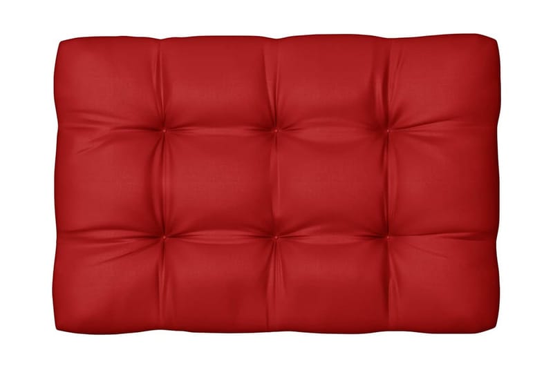 Pallehynde 120x80x12 cm stof rød - Rød - Hynder til bænk & havesofa