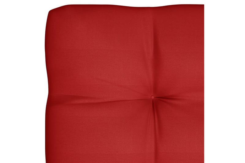 Pallehynde 120x80x12 cm stof rød - Rød - Hynder til bænk & havesofa