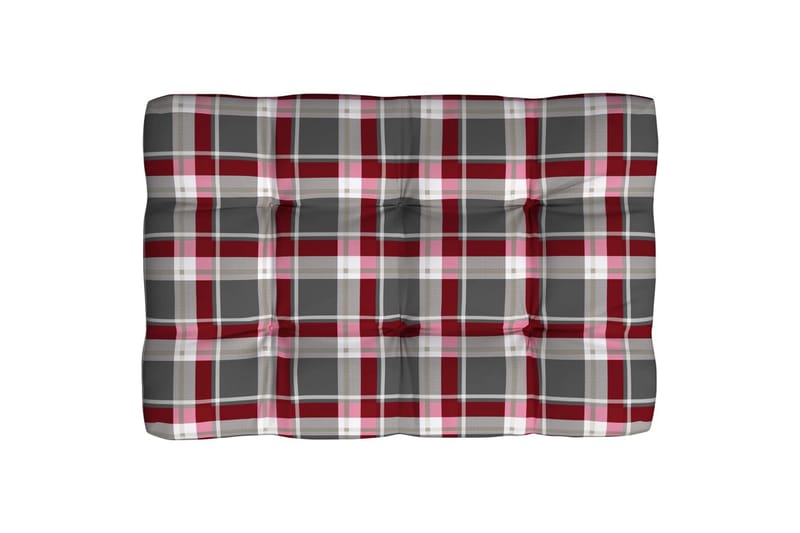 Pallehynde 120x80x12 cm stof ternet mønster rød - Flerfarvet - Havemøbler - Hynder - Hynder til bænk & havesofa