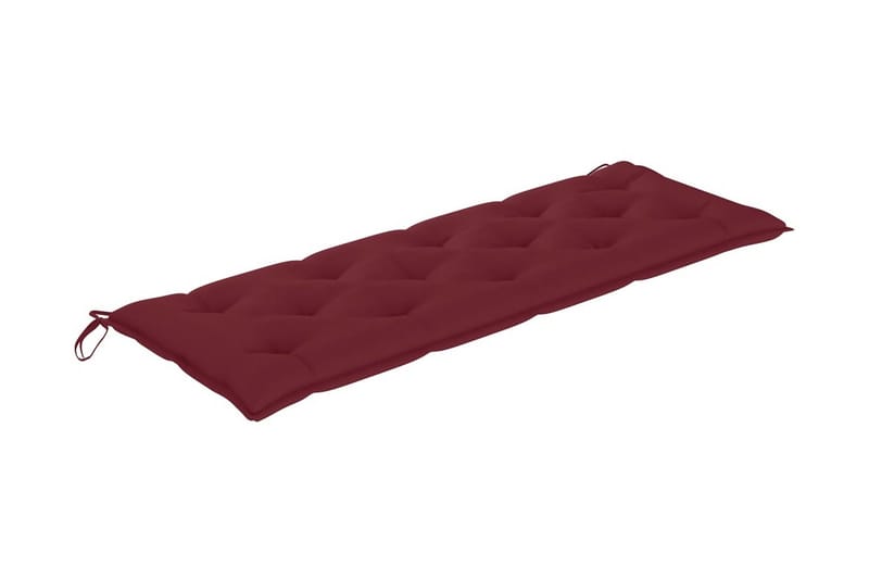 Hynde til havebænk 150x50x7 cm stof vinrød - Rød - Havemøbler - Hynder - Hynder til bænk & havesofa