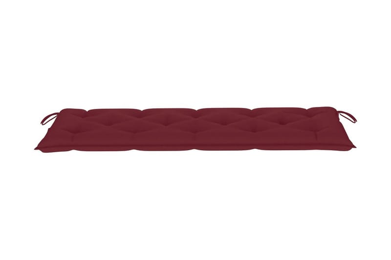 Hynde til havebænk 150x50x7 cm stof vinrød - Rød - Havemøbler - Hynder - Hynder til bænk & havesofa