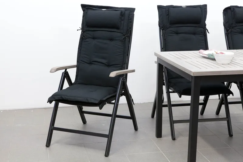 Positionsdyna Canyon med nackkudde Fritab Dark grey - Havemøbler - Hynder - Positionshynder