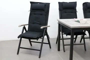 Positionsdyna Canyon med nackkudde Fritab Dark grey - Havemøbler - Hynder - Positionshynder