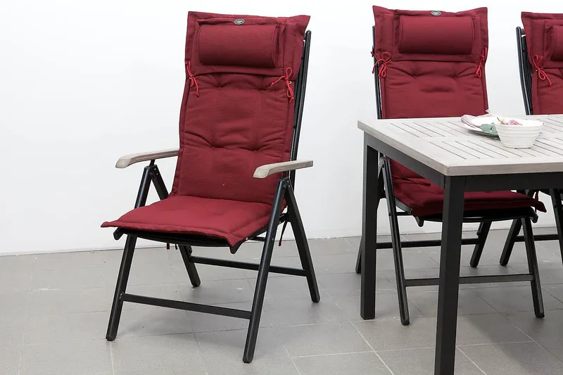 Positionsdyna Canyon med nackkudde Fritab Tegelröd - Havemøbler - Hynder - Positionshynder