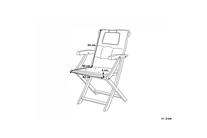Wilhelmina Hynde til Havestol 8-pak - Hvid - Havemøbler - Hynder - Positionshynder
