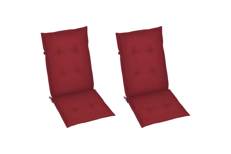 hynder til havestol 6 stk. 120x50x4 cm vinrød - Rød - Havemøbler - Hynder - Siddehynder