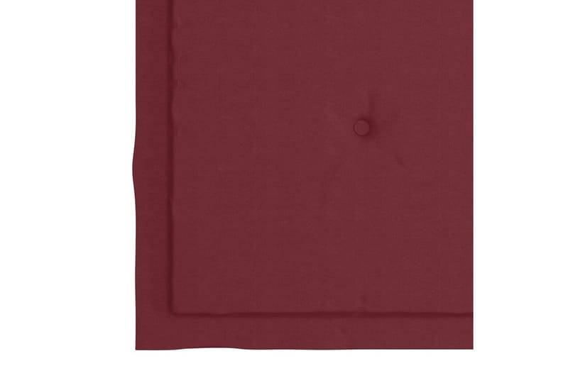 hynder til havestol 6 stk. 40x40x4 cm stof vinrød - Rød - Havemøbler - Hynder - Hynder til bænk & havesofa