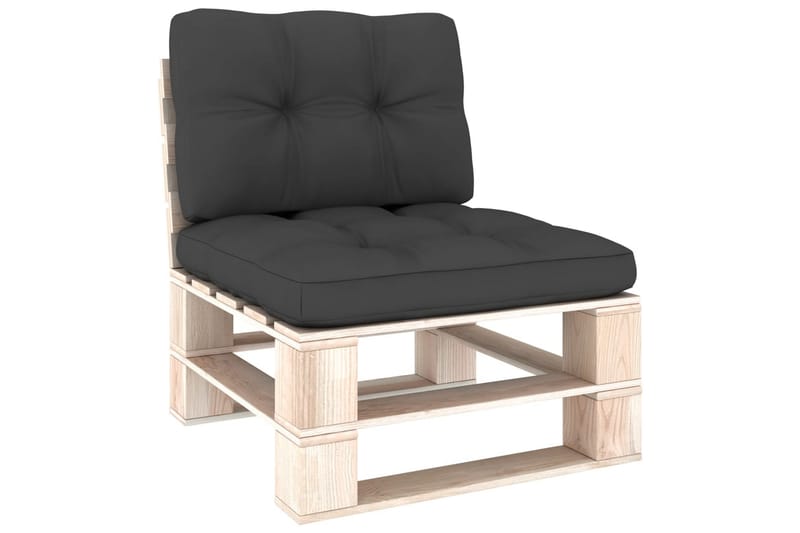Hynder Til Pallesofa 2 Stk. Antracitgrå - Antracit - Havemøbler - Hynder - Hynder til bænk & havesofa