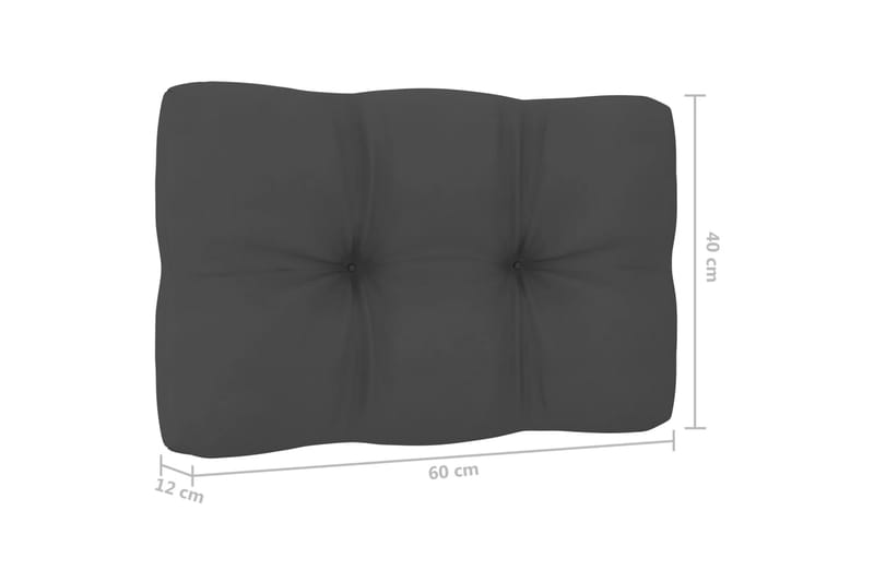 Hynder Til Pallesofa 2 Stk. Antracitgrå - Antracit - Havemøbler - Hynder - Hynder til bænk & havesofa