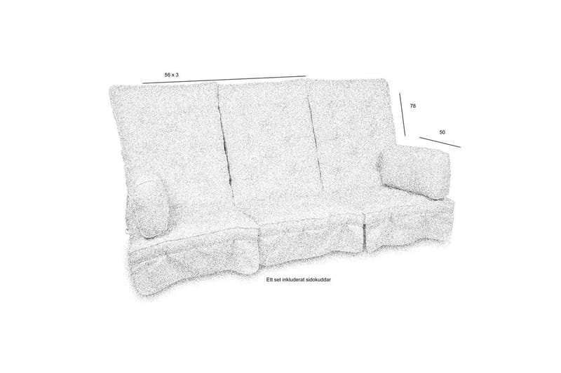 Hyndesæt til hængekøje Fritab River Høj - Beige Rustic - Havemøbler - Hynder - Hængesofahynder