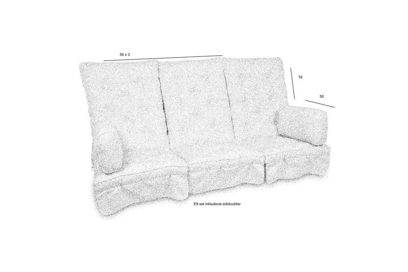 Hyndesæt til hængekøje Fritab River Høj - Beige Rustic - Havemøbler - Hynder - Hængesofahynder