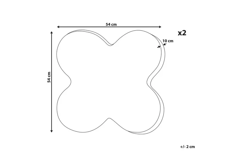 Pyntepuder Achillea sæt á 2 - Tekstiler - Pude & plaid - Udendørs puder