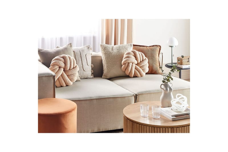Pyntepuder Akola Beige, Bouclé - Beige, Bouclé - Havemøbler - Hynder - Øvrige hynder