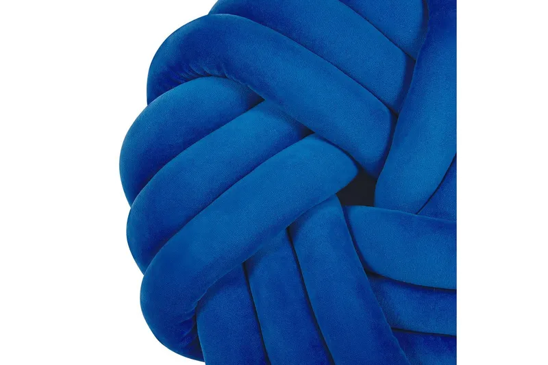 Pyntepuder Akola Blå, Fløjl - Blå, Fløjl - Tekstiler - Pude & plaid - Pyntepuder & pudebetræk