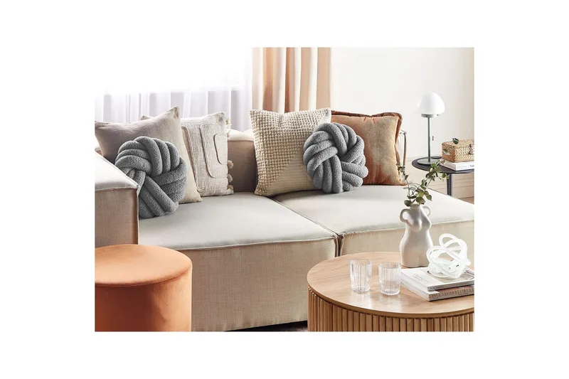 Pyntepuder Akola Grå, Bouclé - Grå, Bouclé - Tekstiler - Pude & plaid - Pyntepuder & pudebetræk