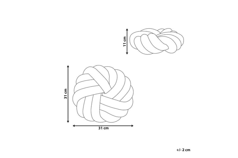 Pyntepuder Akola Gul, Bouclé - Gul, Bouclé - Havemøbler - Hynder - Øvrige hynder