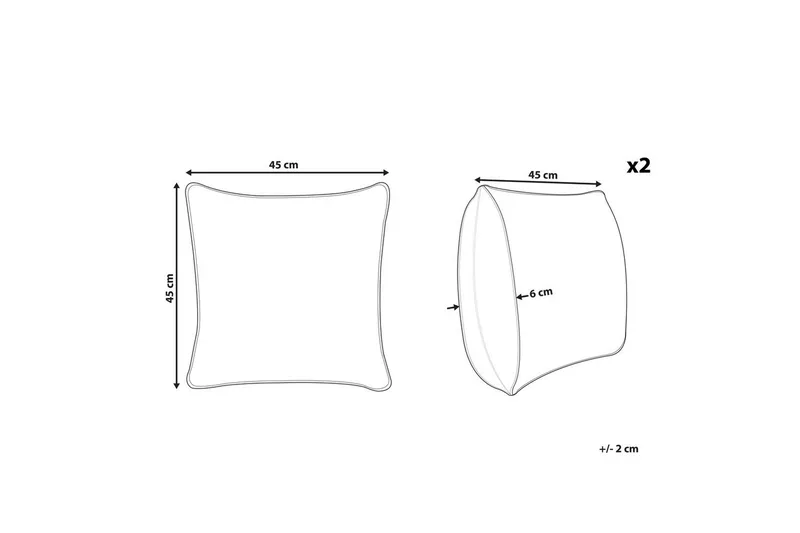 Pyntepuder Arbor sæt af 2 - Tekstiler - Pude & plaid - Udendørs puder