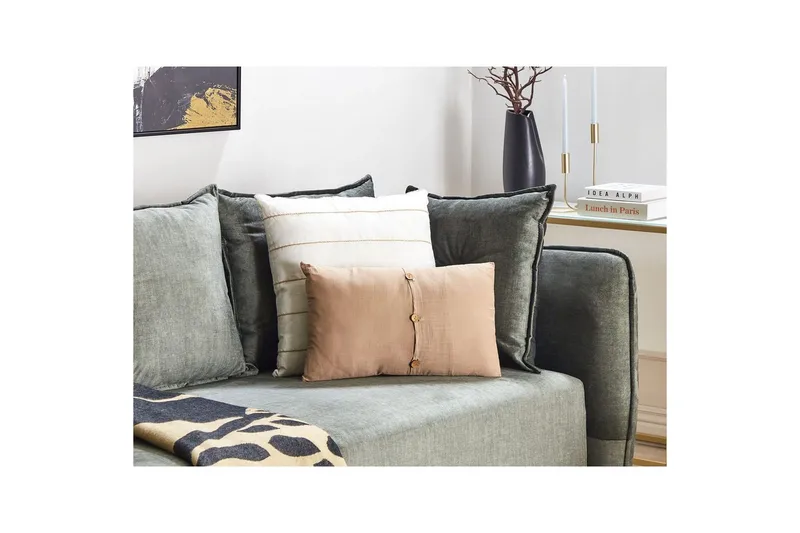 Pyntepuder Banori sæt á 2 Beige - Beige - Tekstiler - Pude & plaid - Udendørs puder