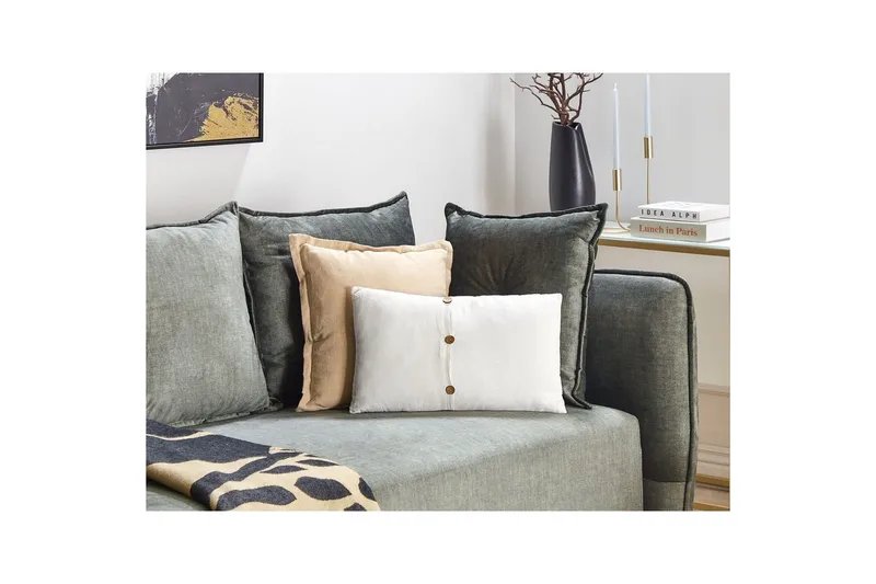 Pyntepuder Banori sæt á 2 Hvid - Hvid - Tekstiler - Pude & plaid - Udendørs puder