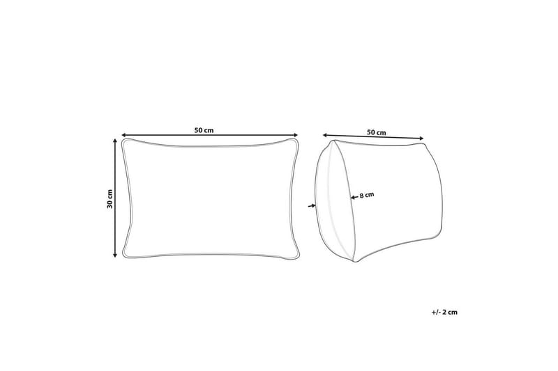 Pyntepuder Banori sæt á 2 Sort - Sort - Tekstiler - Pude & plaid - Udendørs puder