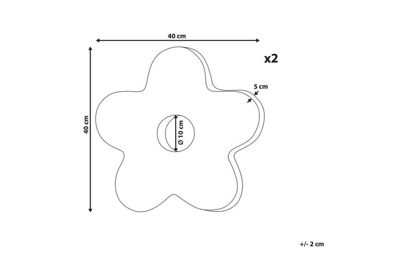 Pyntepuder Camponula sæt á 2 Sort - Sort - Tekstiler - Pude & plaid - Udendørs puder