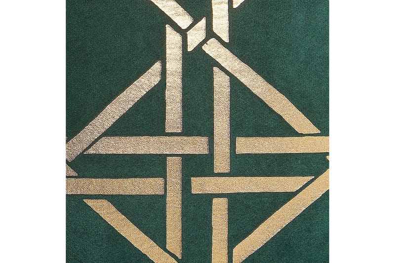 Pyntepuder Cassia sæt á 2 Grøn/guld - Grøn/guld - Tekstiler - Pude & plaid - Pyntepuder & pudebetræk