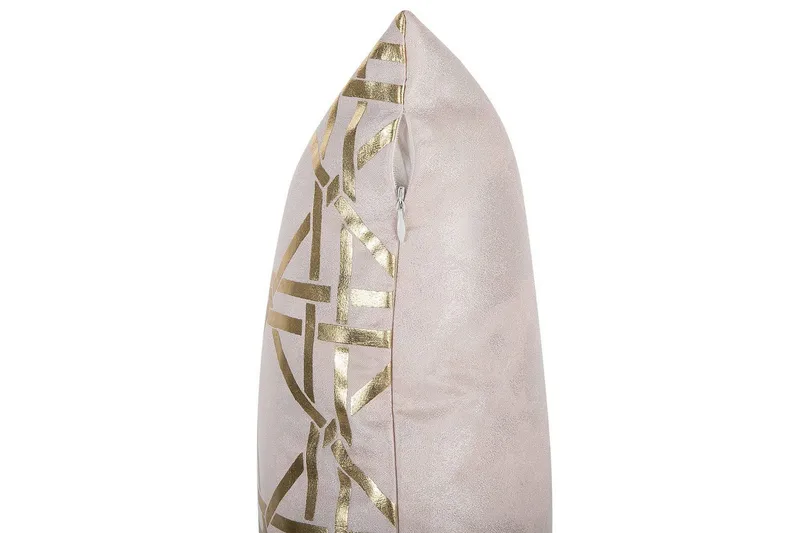 Pyntepuder Cassia sæt á 2 Rosa/guld - Rosa/guld - Tekstiler - Pude & plaid - Pyntepuder & pudebetræk