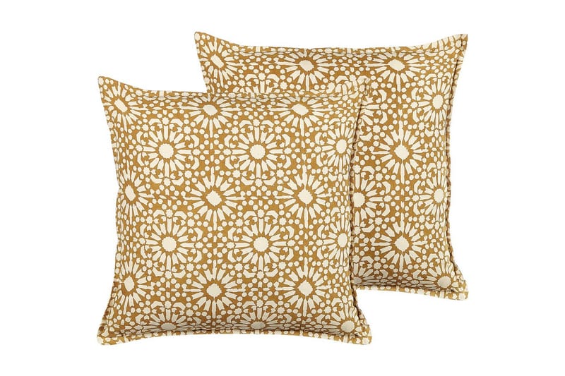 Pyntepuder Ceiba sæt af 2 Beige - Beige - Havemøbler - Hynder - Hynder til bænk & havesofa