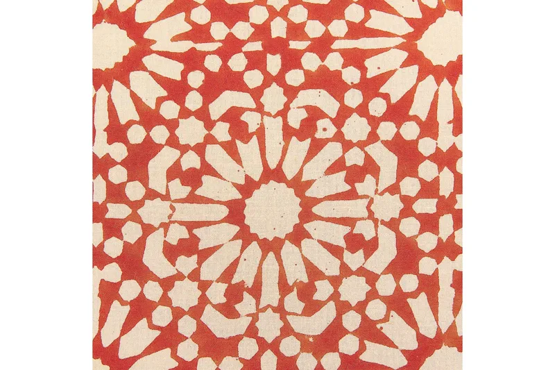 Pyntepuder Ceiba sæt af 2 Rød/beige - Rød/beige - Tekstiler - Pude & plaid - Udendørs puder