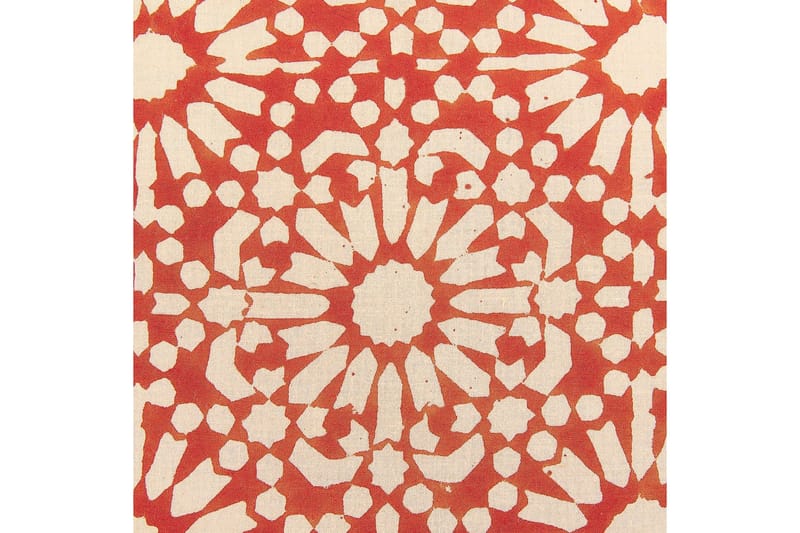 Pyntepuder Ceiba sæt af 2 Rød/beige - Rød/beige - Tekstiler - Pude & plaid - Udendørs puder