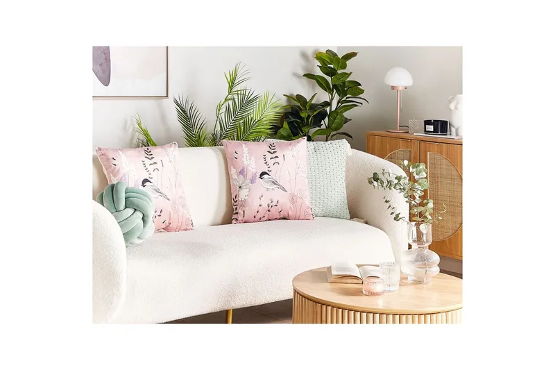 Pyntepuder Cyclamen sæt á 2 - Tekstiler - Pude & plaid - Udendørs puder