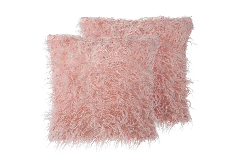 Pyntepuder Daisy sæt af 2 Rosa, Rosa