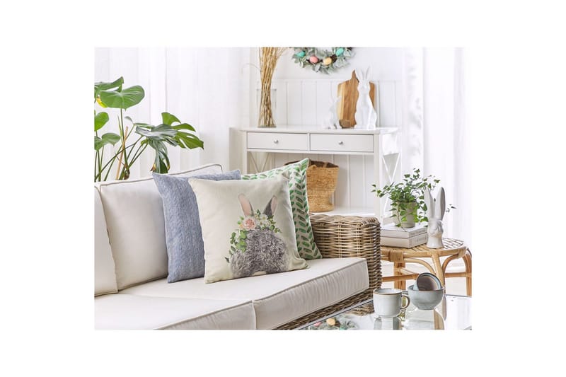 Pyntepuder Fatsia sæt á 2 - Tekstiler - Pude & plaid - Udendørs puder