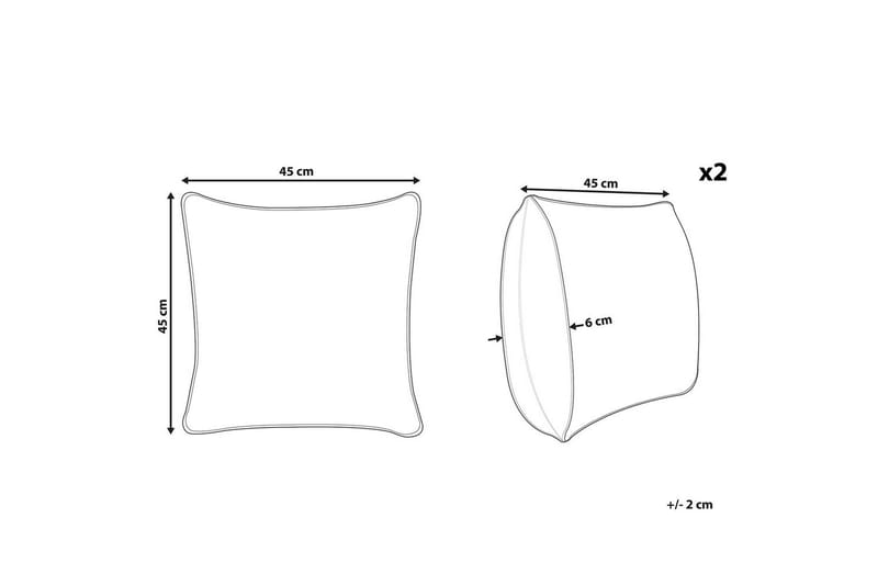 Pyntepuder Fatsia sæt á 2 - Tekstiler - Pude & plaid - Udendørs puder