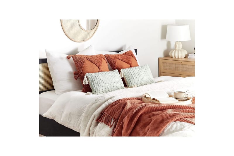 Pyntepuder Hakone sæt af 2 Grøn/beige, Rektangulær - Grøn/beige, Rektangulær - Tekstiler - Pude & plaid - Udendørs puder