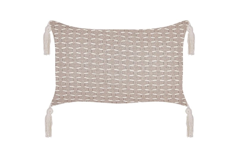 Pyntepuder Hakone sæt af 2 Taupe, Rektangulær - Taupe, Rektangulær - Havemøbler - Hynder - Hynder til bænk & havesofa