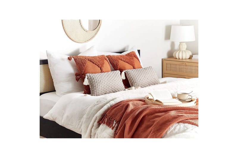 Pyntepuder Hakone sæt af 2 Taupe, Rektangulær - Taupe, Rektangulær - Tekstiler - Pude & plaid - Udendørs puder