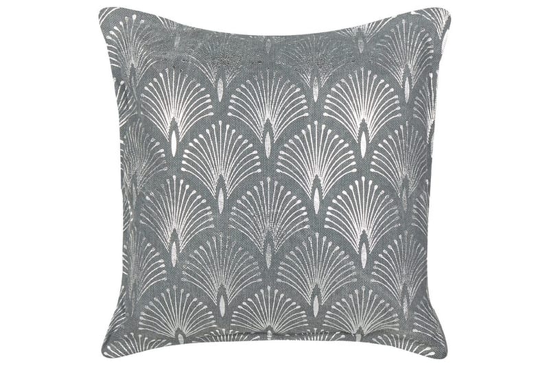 Pyntepuder Hoya sæt af 2 Grå/Sølv - Grå/Sølv - Tekstiler - Pude & plaid - Udendørs puder