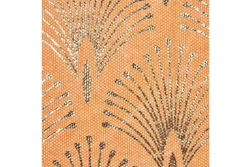 Pyntepuder Hoya sæt af 2 Orange/Guld - Orange/Guld - Tekstiler - Pude & plaid - Udendørs puder