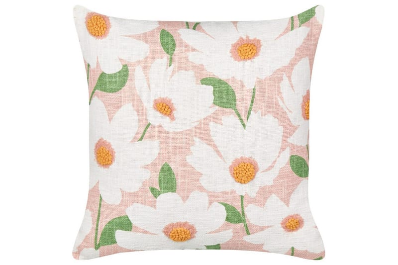 Pyntepuder Jatropha sæt á 2 Rosa/hvid/grøn/orange - Rosa/hvid/grøn/orange - Tekstiler - Pude & plaid - Udendørs puder