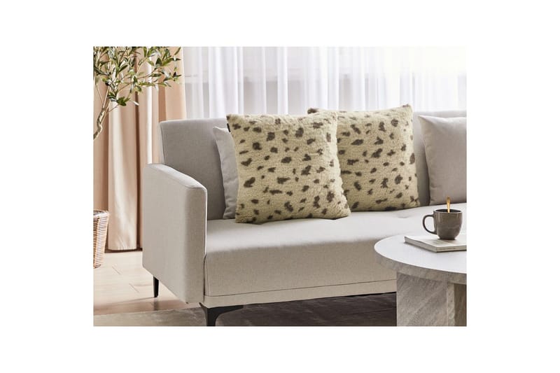 Pyntepuder Kasra sæt af 2 Beige - Beige - Tekstiler - Pude & plaid - Pyntepuder & pudebetræk