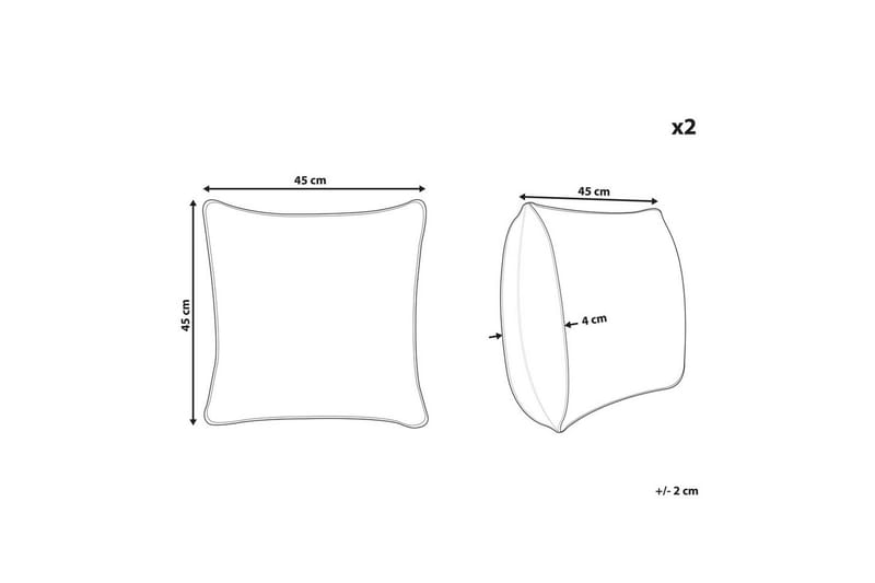 Pyntepuder Kasra sæt af 2 Beige - Beige - Tekstiler - Pude & plaid - Pyntepuder & pudebetræk