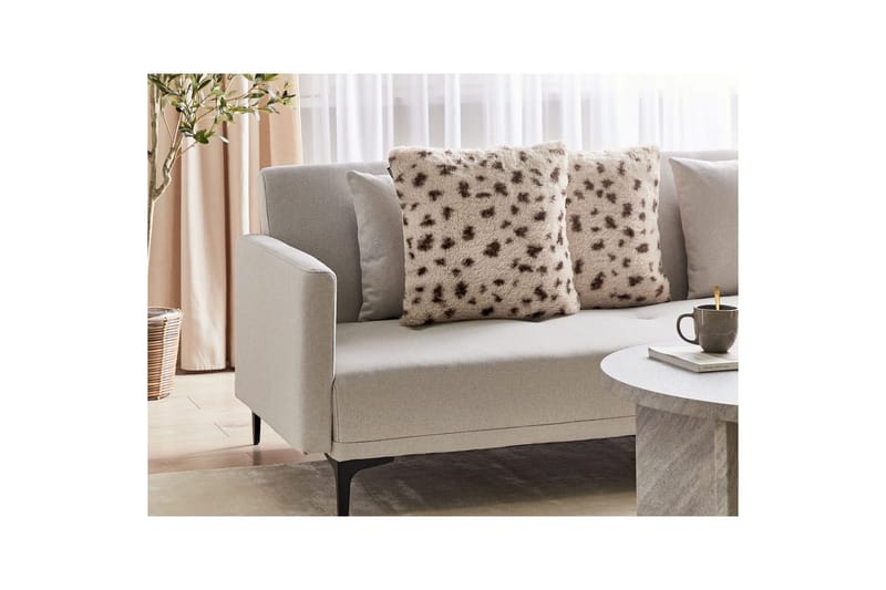 Pyntepuder Kasra sæt af 2 Lys beige - Lys beige - Tekstiler - Pude & plaid - Pyntepuder & pudebetræk