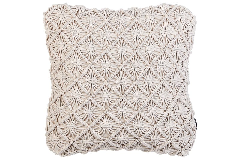 Pyntepuder Kizkalesi sæt af 2 Beige - Beige - Havemøbler - Hynder - Hynder til bænk & havesofa