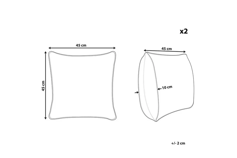 Pyntepuder Lagurus sæt á 2 - Tekstiler - Pude & plaid - Udendørs puder