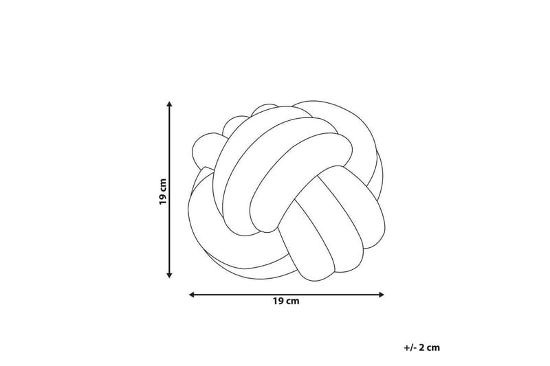 Pyntepuder Malni Grå, 19x19x19 cm - Grå, 19x19x19 cm - Tekstiler - Pude & plaid - Udendørs puder