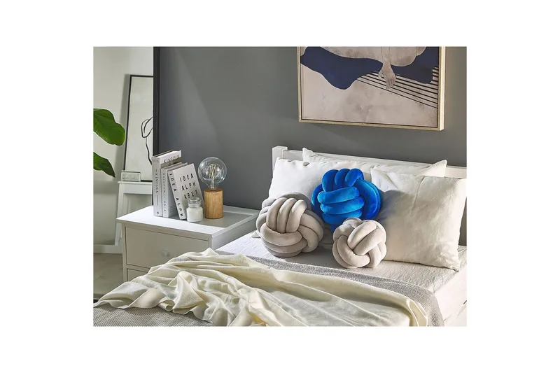 Pyntepuder Malni Lys grå, 30x30x30 cm - Lys grå, 30x30x30 cm - Tekstiler - Pude & plaid - Pyntepuder & pudebetræk