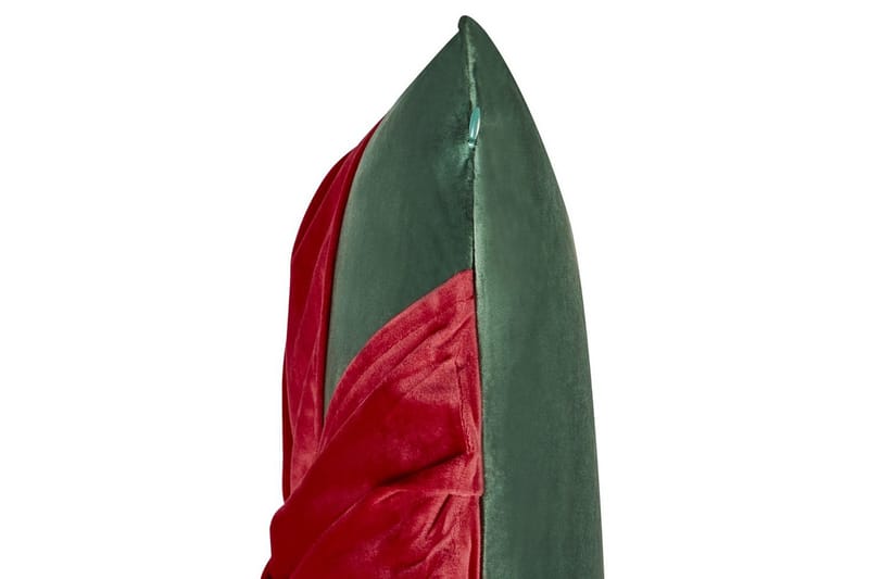 Pyntepuder Marshmallow sæt om 2 Grøn/Rød - Grøn/Rød - Tekstiler - Pude & plaid - Udendørs puder