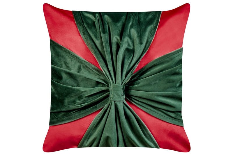 Pyntepuder Marshmallow sæt om 2 Rød/Grøn - Rød/Grøn - Tekstiler - Pude & plaid - Udendørs puder